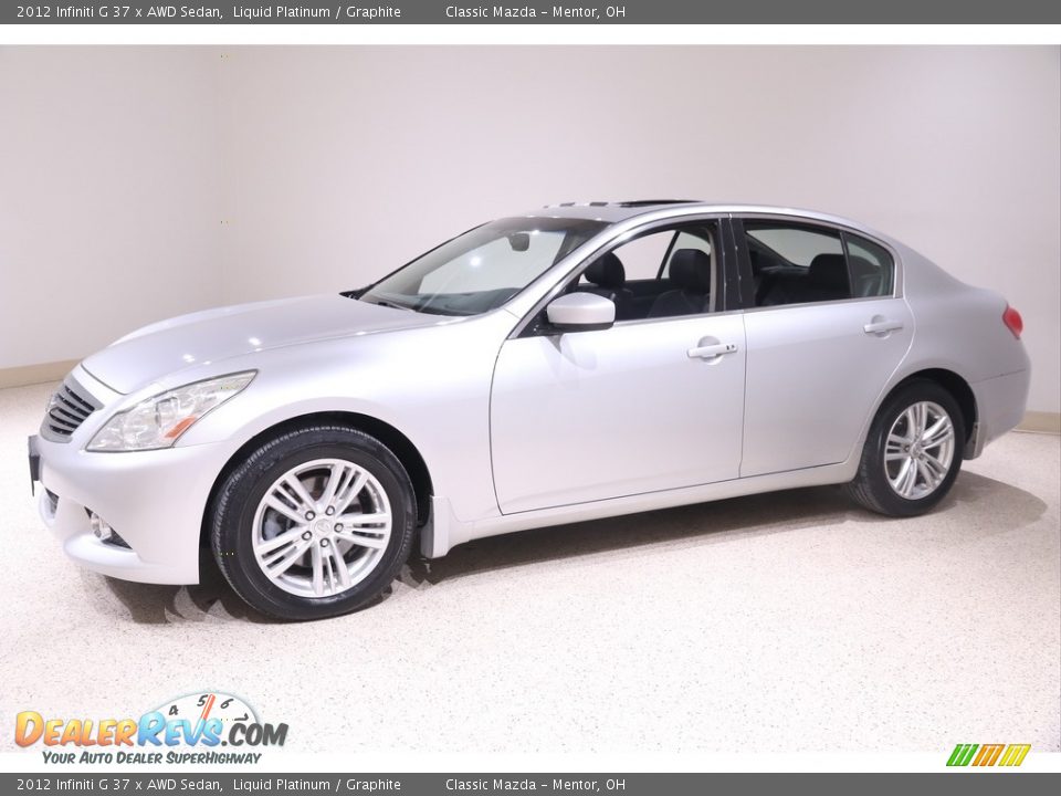 2012 Infiniti G 37 x AWD Sedan Liquid Platinum / Graphite Photo #3