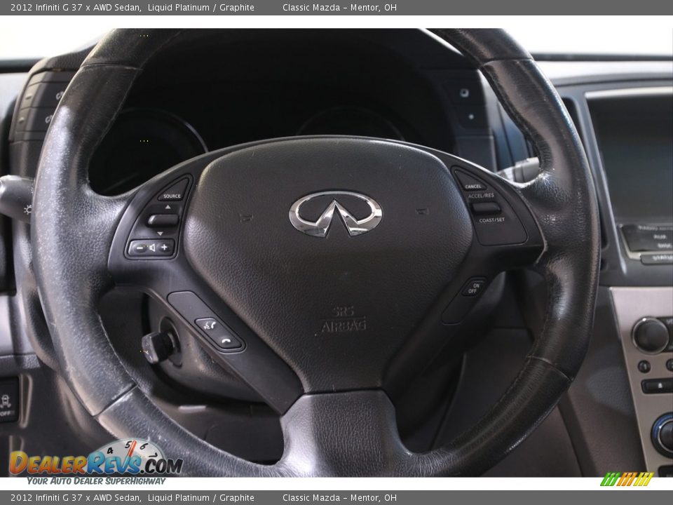 2012 Infiniti G 37 x AWD Sedan Liquid Platinum / Graphite Photo #7