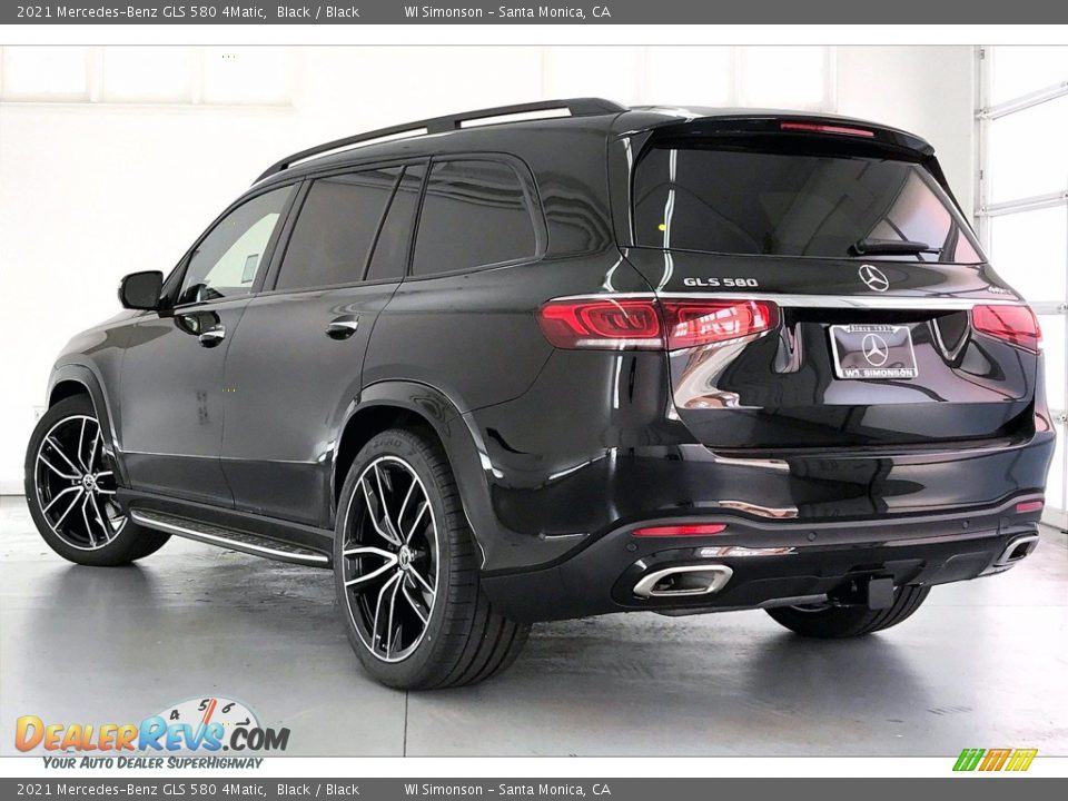 2021 Mercedes-Benz GLS 580 4Matic Black / Black Photo #2