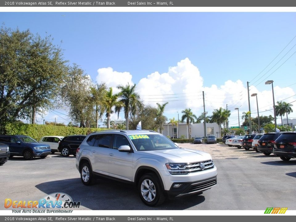 2018 Volkswagen Atlas SE Reflex Silver Metallic / Titan Black Photo #1
