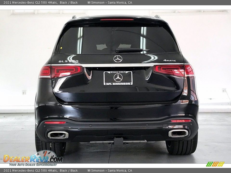 2021 Mercedes-Benz GLS 580 4Matic Black / Black Photo #3