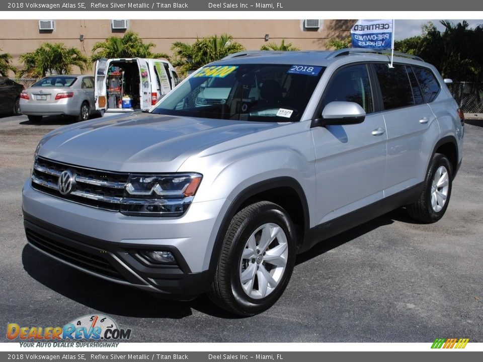 2018 Volkswagen Atlas SE Reflex Silver Metallic / Titan Black Photo #4