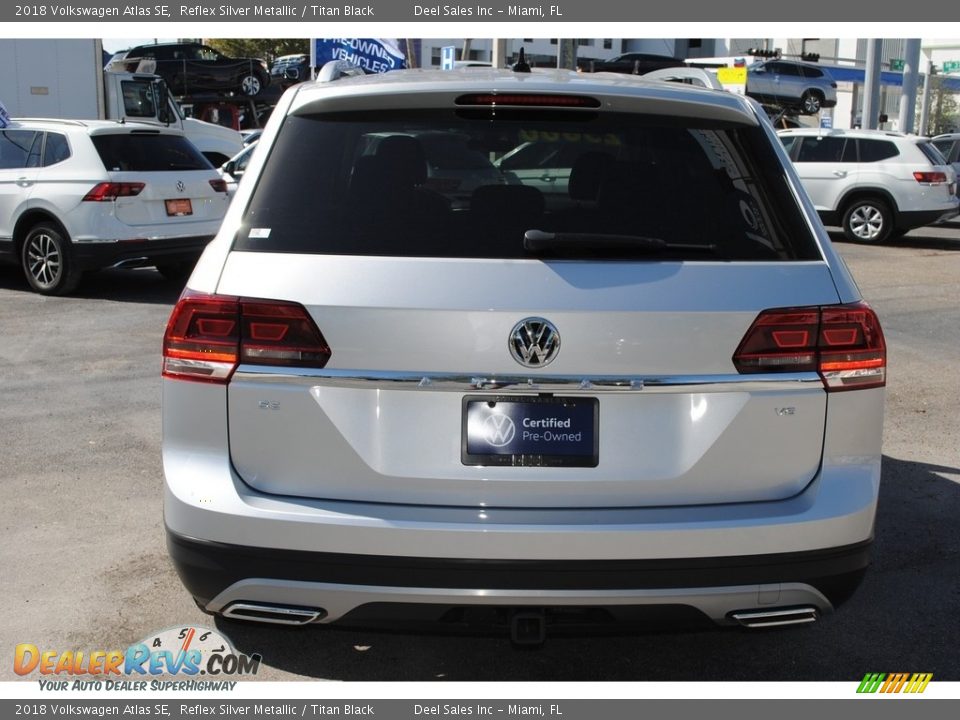 2018 Volkswagen Atlas SE Reflex Silver Metallic / Titan Black Photo #8