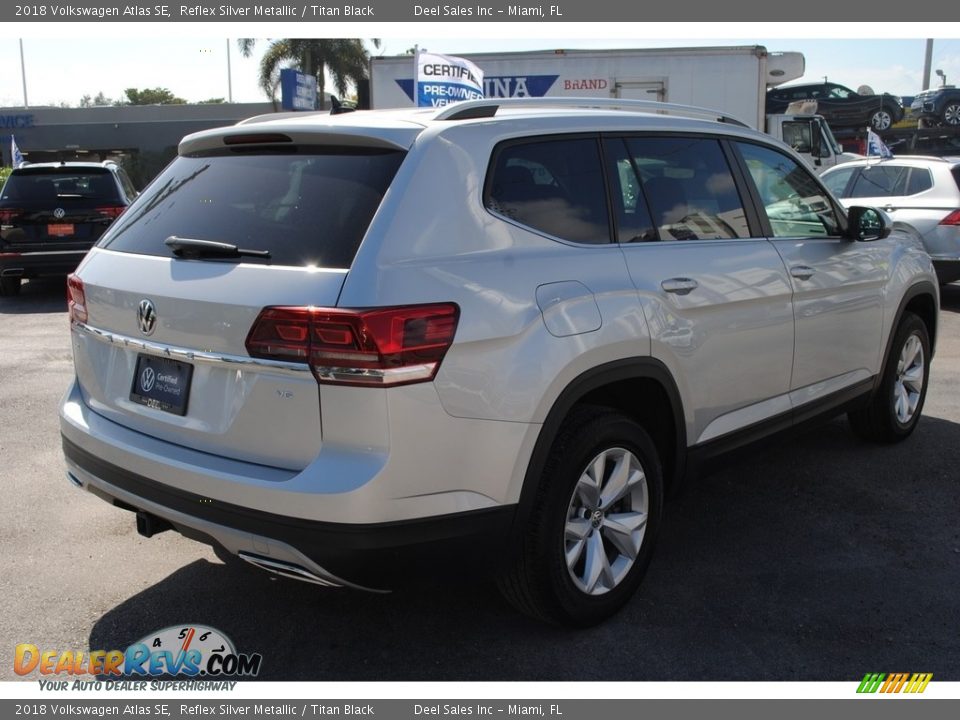 2018 Volkswagen Atlas SE Reflex Silver Metallic / Titan Black Photo #9