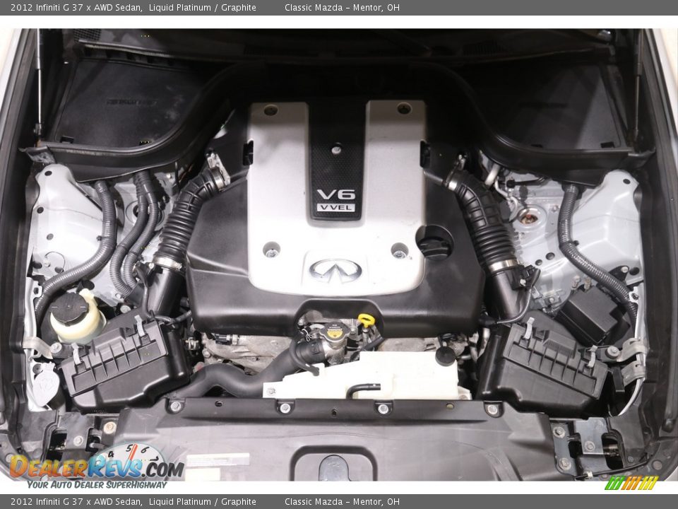 2012 Infiniti G 37 x AWD Sedan Liquid Platinum / Graphite Photo #20