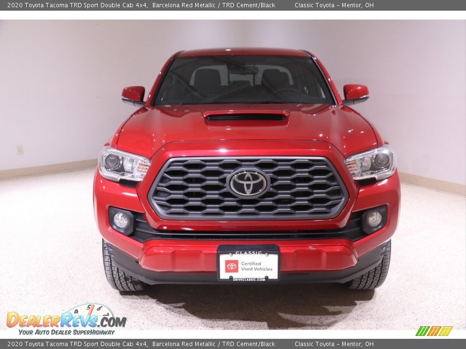 2020 Toyota Tacoma TRD Sport Double Cab 4x4 Barcelona Red Metallic / TRD Cement/Black Photo #2