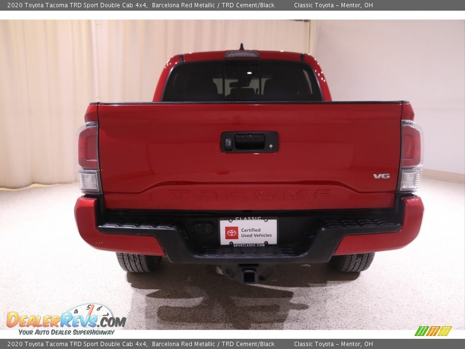 2020 Toyota Tacoma TRD Sport Double Cab 4x4 Barcelona Red Metallic / TRD Cement/Black Photo #18