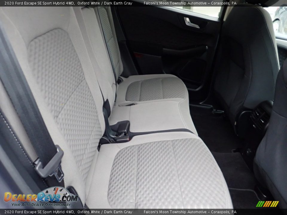 2020 Ford Escape SE Sport Hybrid 4WD Oxford White / Dark Earth Gray Photo #13