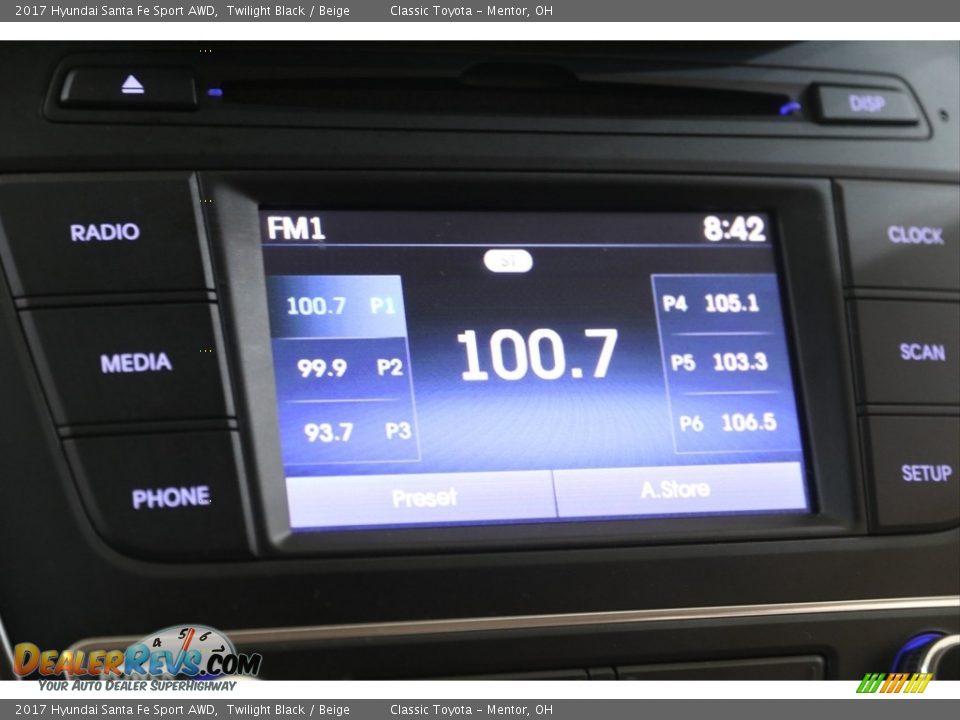 Audio System of 2017 Hyundai Santa Fe Sport AWD Photo #10