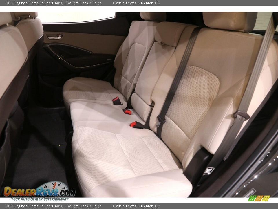 Rear Seat of 2017 Hyundai Santa Fe Sport AWD Photo #16