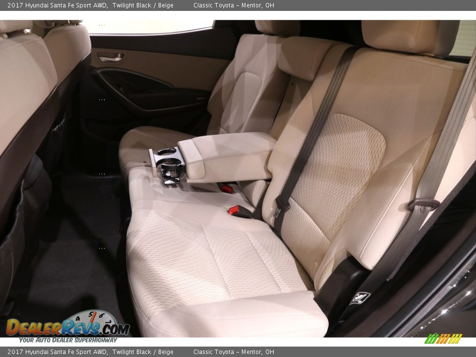 Rear Seat of 2017 Hyundai Santa Fe Sport AWD Photo #17