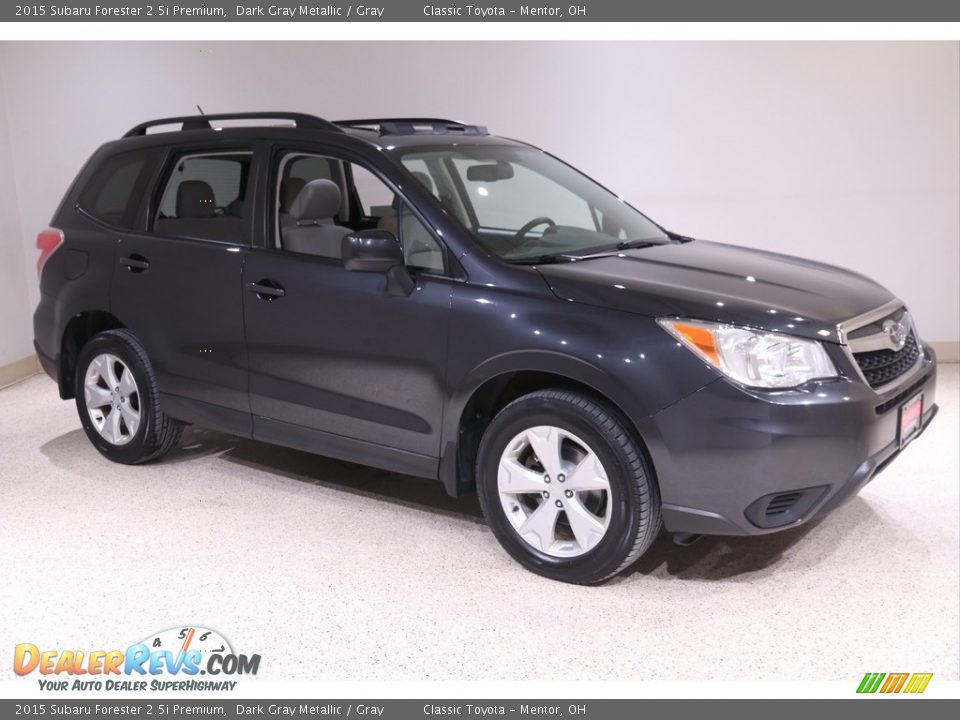 2015 Subaru Forester 2.5i Premium Dark Gray Metallic / Gray Photo #1