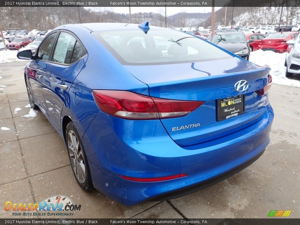 2017 Hyundai Elantra Limited Electric Blue / Black Photo #5