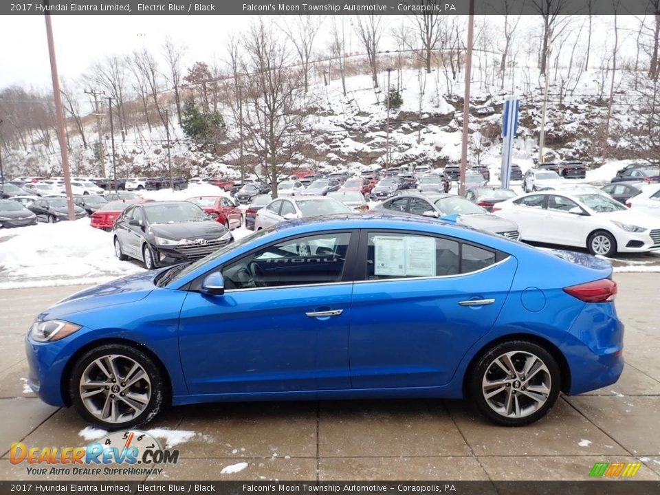 2017 Hyundai Elantra Limited Electric Blue / Black Photo #6