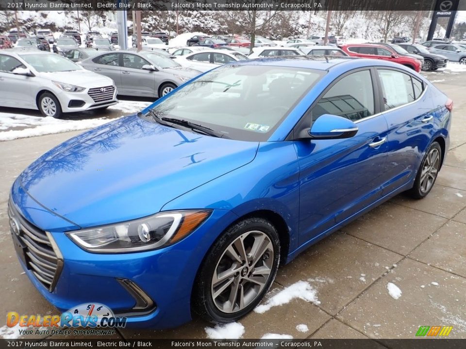 2017 Hyundai Elantra Limited Electric Blue / Black Photo #7