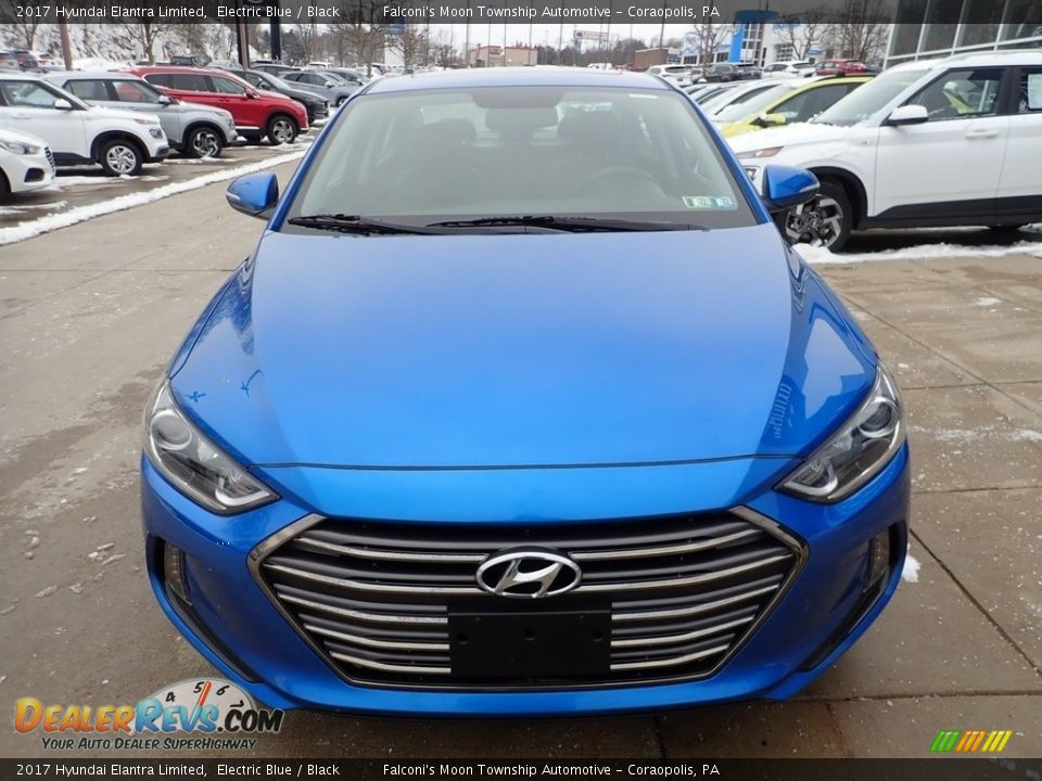 2017 Hyundai Elantra Limited Electric Blue / Black Photo #8