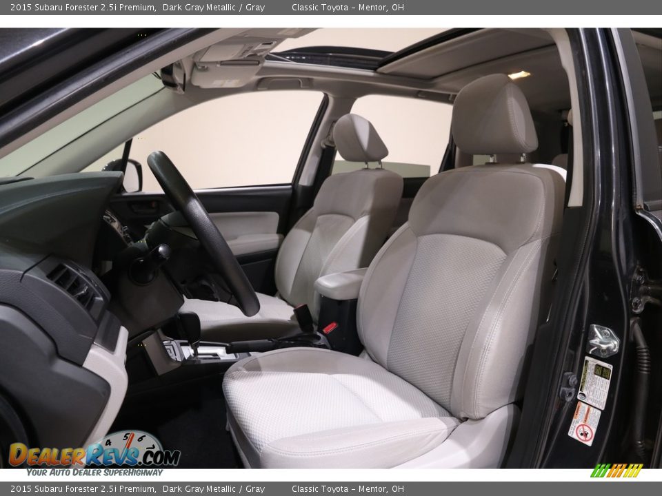 2015 Subaru Forester 2.5i Premium Dark Gray Metallic / Gray Photo #5