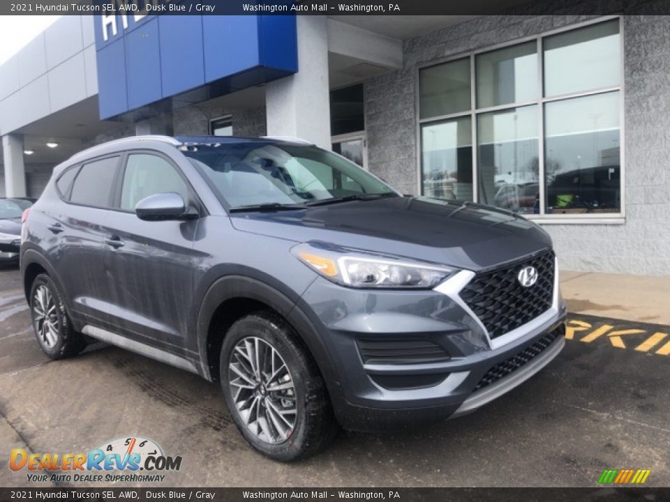 2021 Hyundai Tucson SEL AWD Dusk Blue / Gray Photo #1