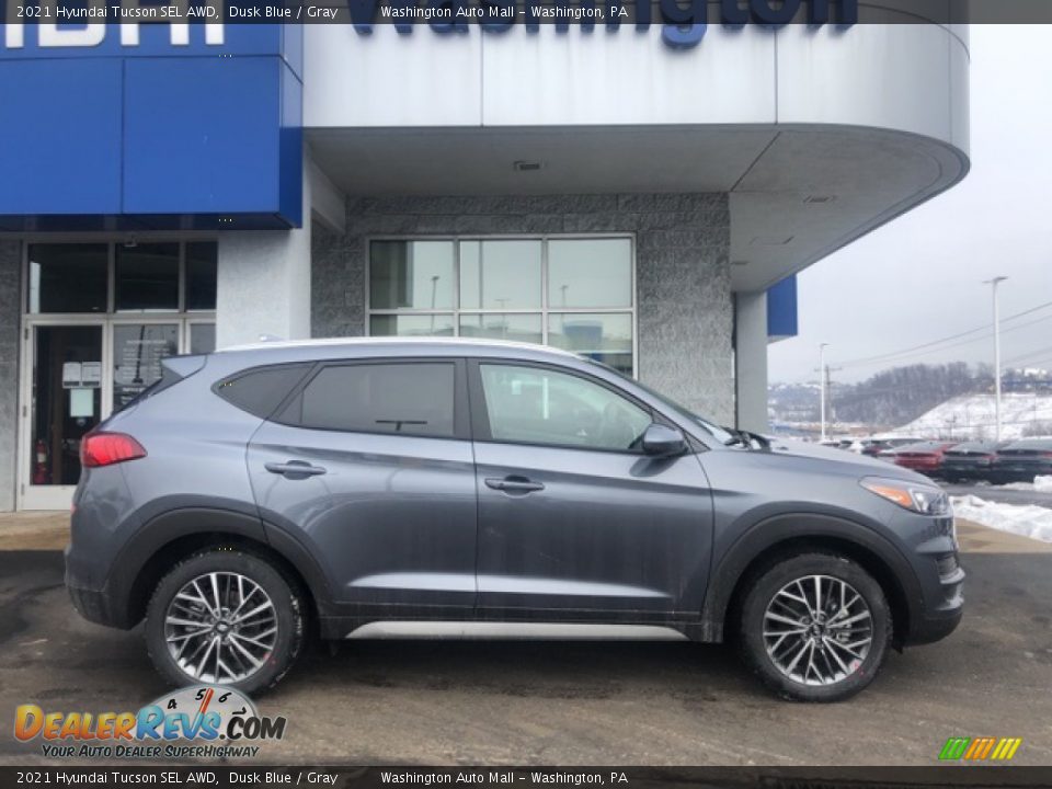 2021 Hyundai Tucson SEL AWD Dusk Blue / Gray Photo #2