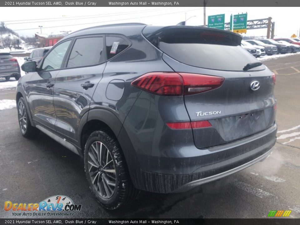 2021 Hyundai Tucson SEL AWD Dusk Blue / Gray Photo #3