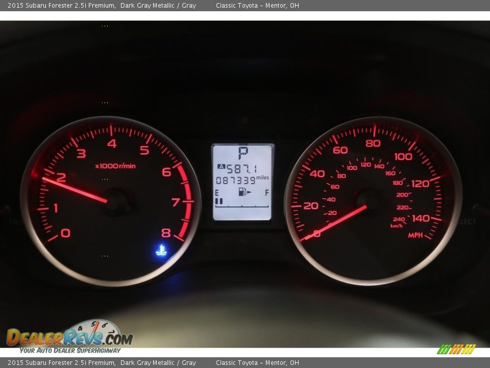 2015 Subaru Forester 2.5i Premium Dark Gray Metallic / Gray Photo #8