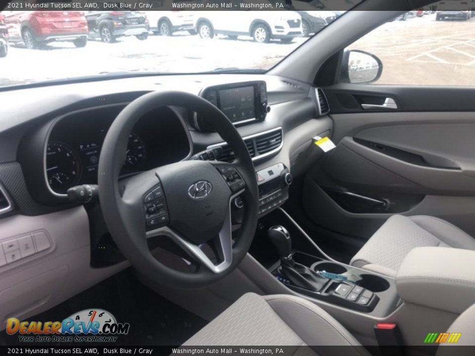 2021 Hyundai Tucson SEL AWD Dusk Blue / Gray Photo #4