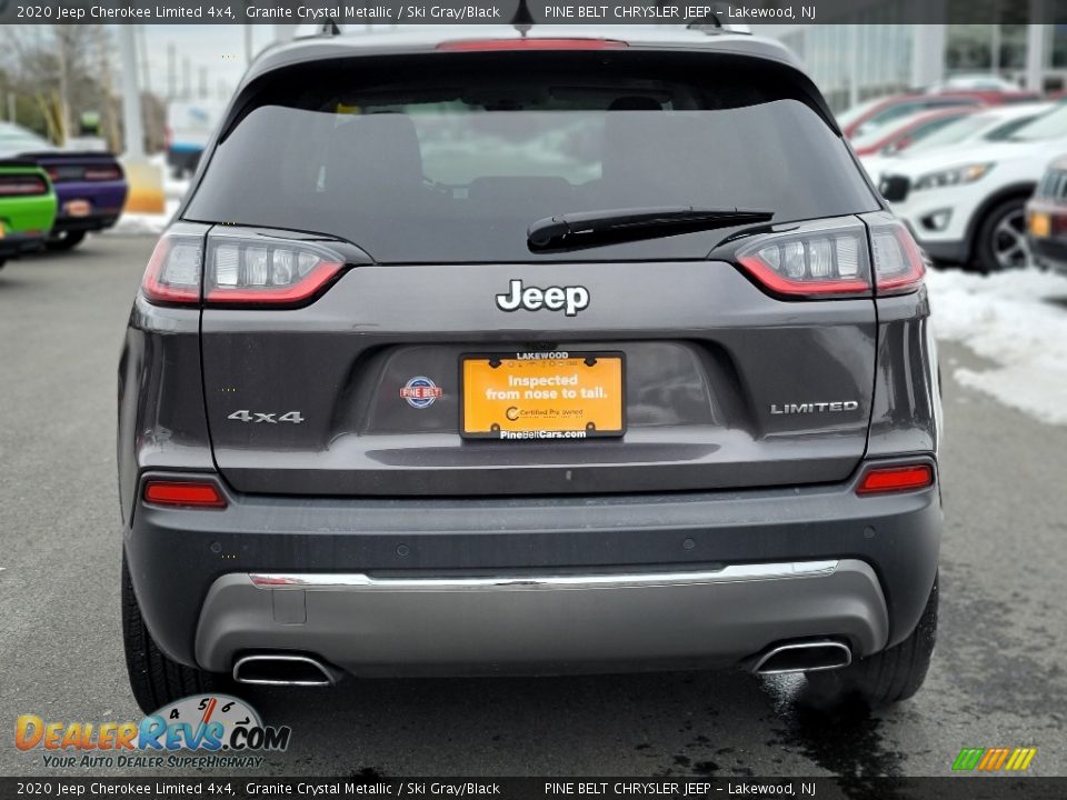 2020 Jeep Cherokee Limited 4x4 Granite Crystal Metallic / Ski Gray/Black Photo #19