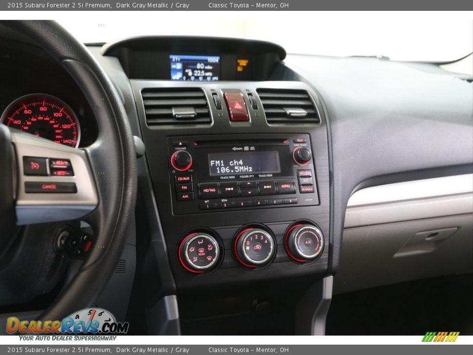 2015 Subaru Forester 2.5i Premium Dark Gray Metallic / Gray Photo #9