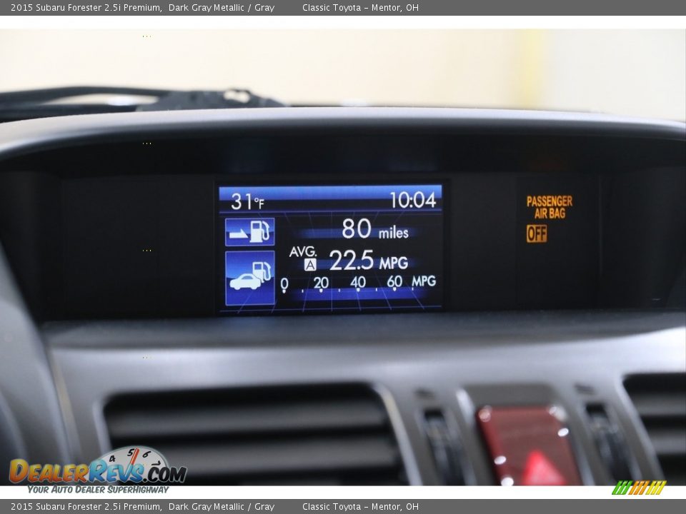 2015 Subaru Forester 2.5i Premium Dark Gray Metallic / Gray Photo #11