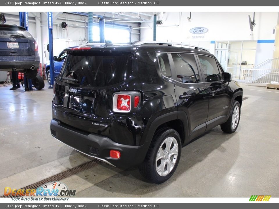 2016 Jeep Renegade Limited 4x4 Black / Black Photo #5