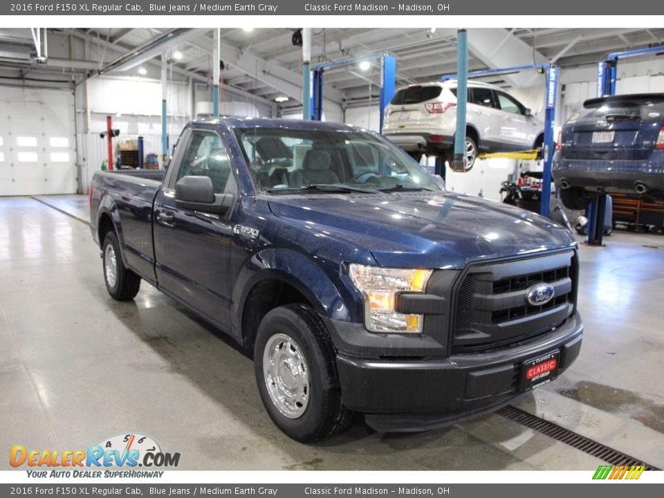 2016 Ford F150 XL Regular Cab Blue Jeans / Medium Earth Gray Photo #3
