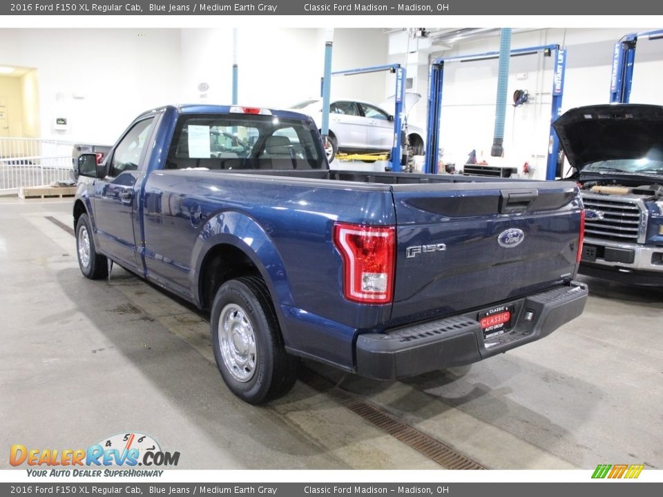 2016 Ford F150 XL Regular Cab Blue Jeans / Medium Earth Gray Photo #7