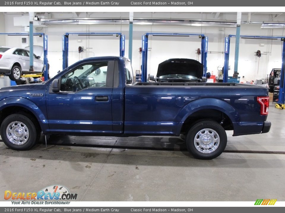 2016 Ford F150 XL Regular Cab Blue Jeans / Medium Earth Gray Photo #8