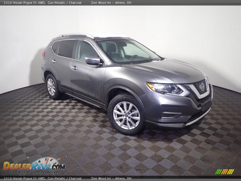 2019 Nissan Rogue SV AWD Gun Metallic / Charcoal Photo #2