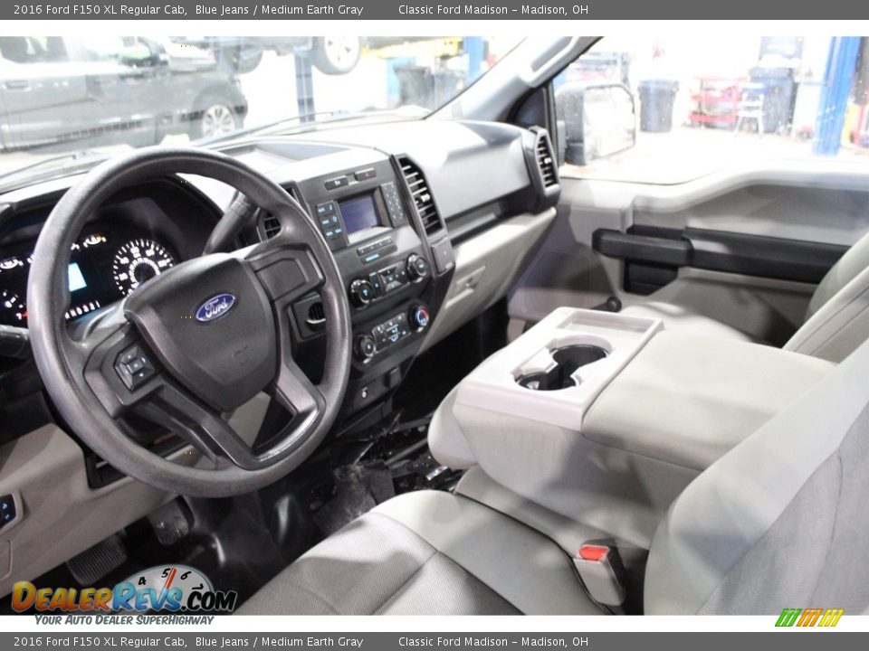 2016 Ford F150 XL Regular Cab Blue Jeans / Medium Earth Gray Photo #9