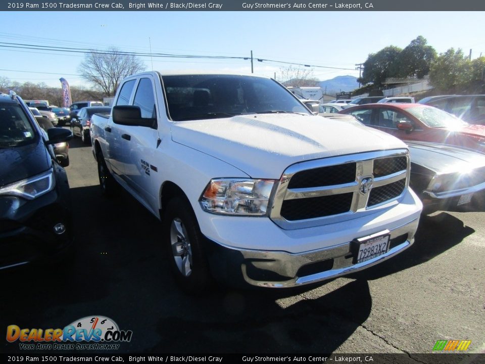 2019 Ram 1500 Tradesman Crew Cab Bright White / Black/Diesel Gray Photo #1