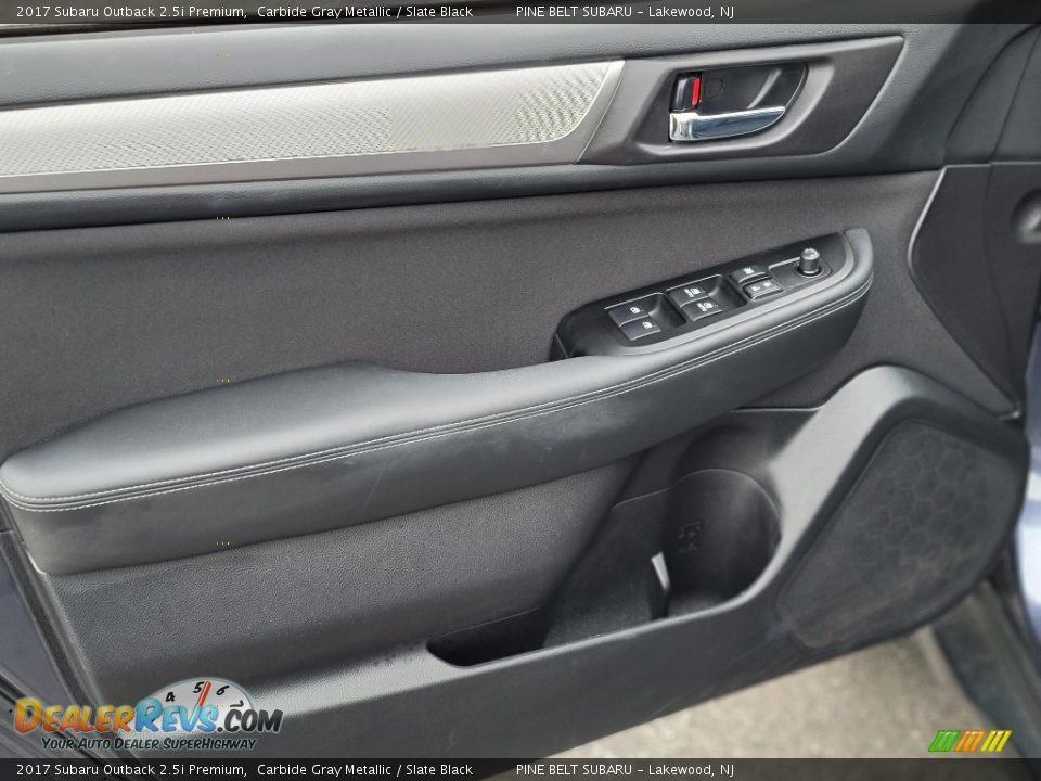 2017 Subaru Outback 2.5i Premium Carbide Gray Metallic / Slate Black Photo #36