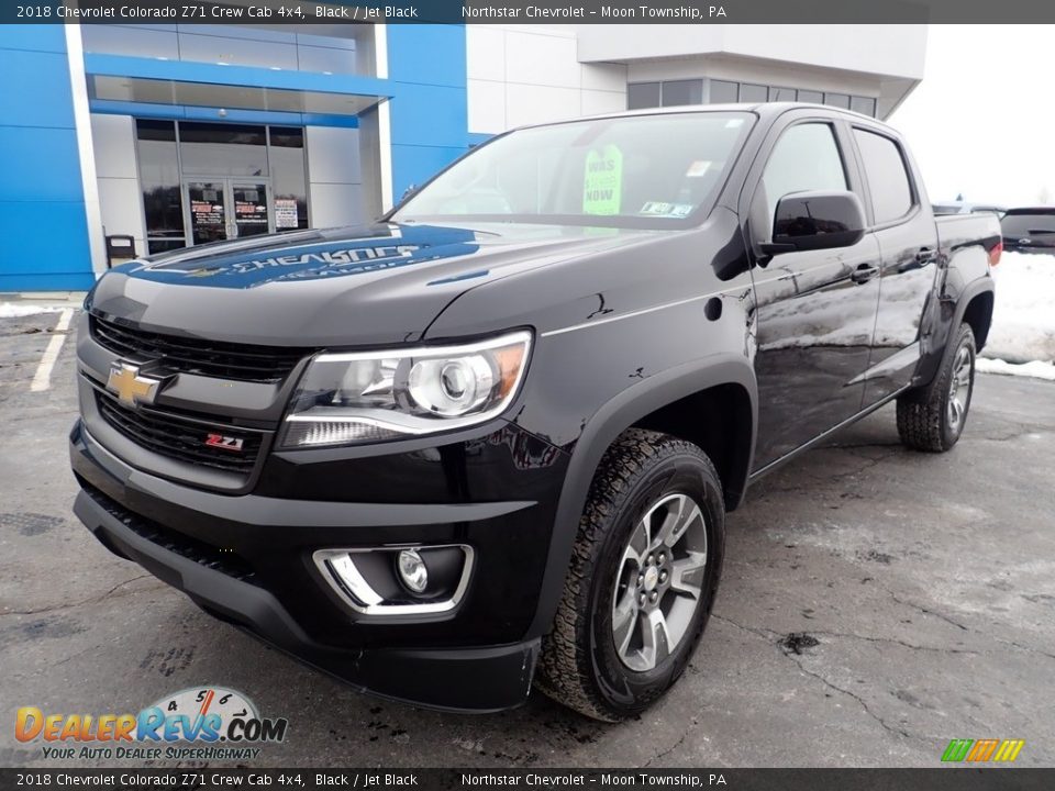 2018 Chevrolet Colorado Z71 Crew Cab 4x4 Black / Jet Black Photo #2