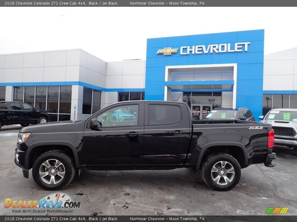 2018 Chevrolet Colorado Z71 Crew Cab 4x4 Black / Jet Black Photo #3