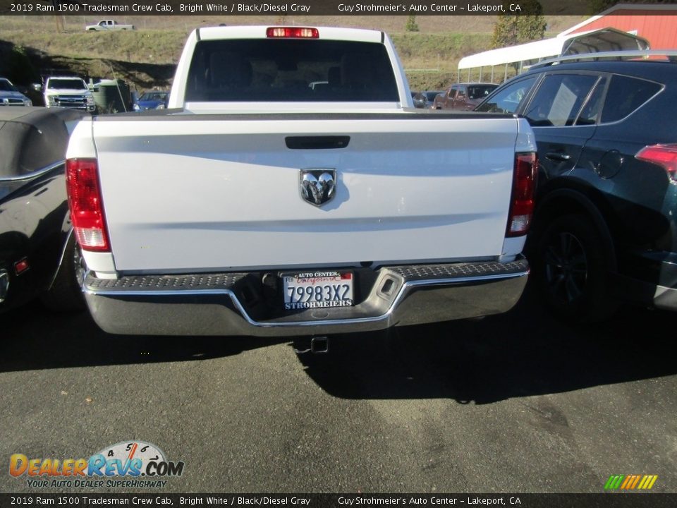 2019 Ram 1500 Tradesman Crew Cab Bright White / Black/Diesel Gray Photo #10