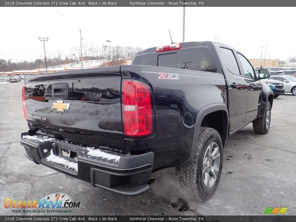 2018 Chevrolet Colorado Z71 Crew Cab 4x4 Black / Jet Black Photo #7