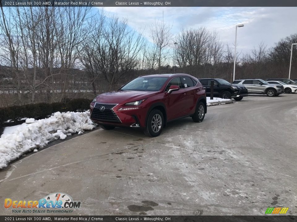 2021 Lexus NX 300 AWD Matador Red Mica / Creme Photo #1