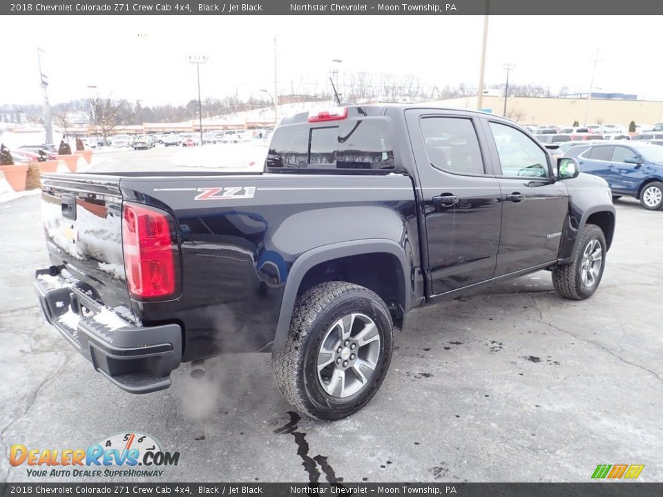 2018 Chevrolet Colorado Z71 Crew Cab 4x4 Black / Jet Black Photo #8