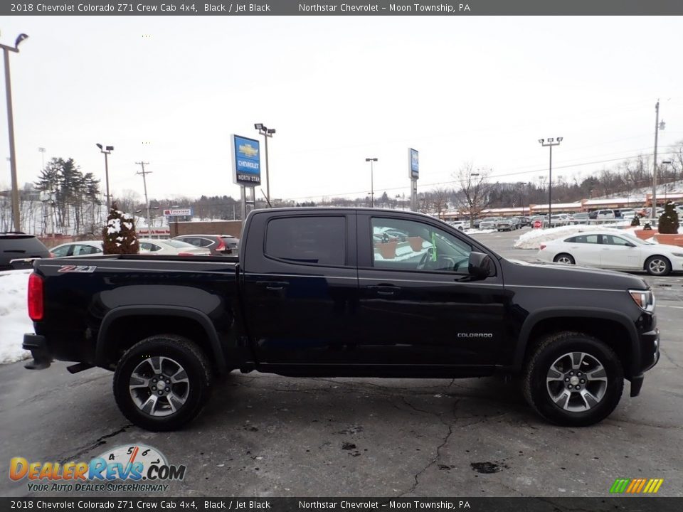 2018 Chevrolet Colorado Z71 Crew Cab 4x4 Black / Jet Black Photo #9