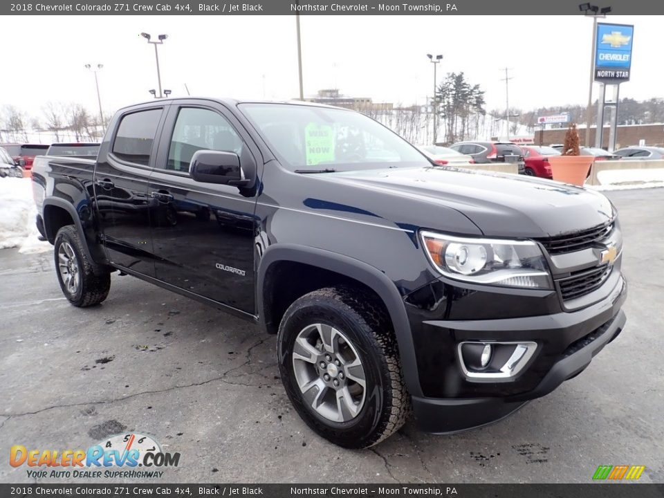 2018 Chevrolet Colorado Z71 Crew Cab 4x4 Black / Jet Black Photo #10