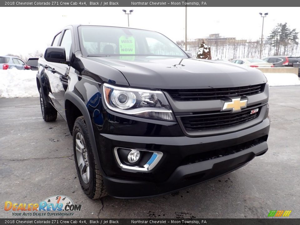 2018 Chevrolet Colorado Z71 Crew Cab 4x4 Black / Jet Black Photo #11