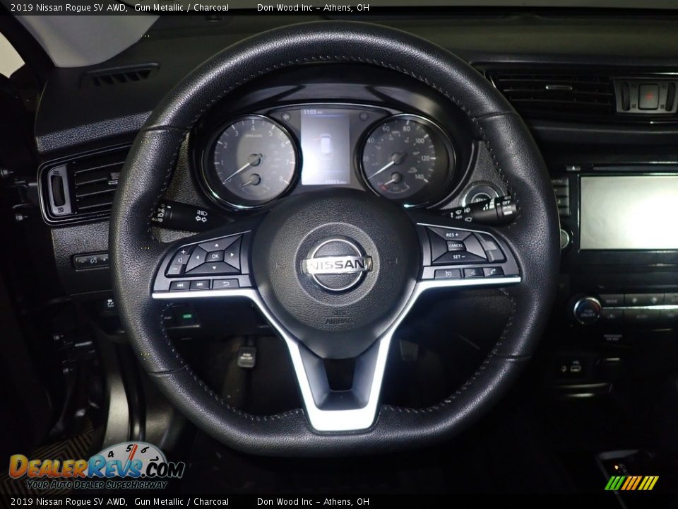 2019 Nissan Rogue SV AWD Gun Metallic / Charcoal Photo #26