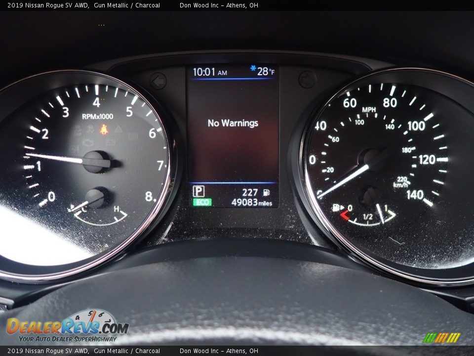 2019 Nissan Rogue SV AWD Gun Metallic / Charcoal Photo #27