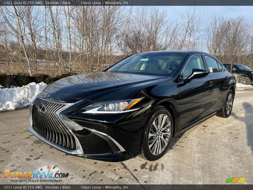 2021 Lexus ES 250 AWD Obsidian / Black Photo #1