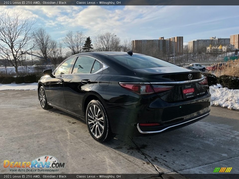 2021 Lexus ES 250 AWD Obsidian / Black Photo #4